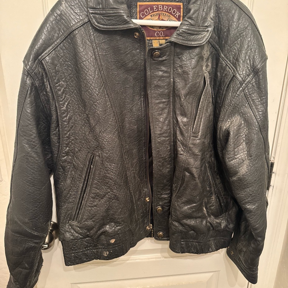 Vintage Colebrook Co. Black Leather Jacket